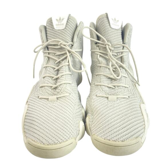 Adidas Crazy 8 ADV Men's Gray High Top Knit Athletic Running Sneakers Shoes 12 - Picture 2 of 6